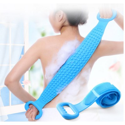 Magic Silicone Brushes Bath Towels Rubbing Back Mud Peeling Body Massage Shower Extended Scrubber Skin Clean Shower Brushes